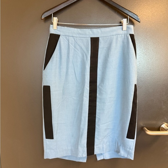By Malene Birger size 40 (8-10) Blue and Black Pencil Skirt good condition - Picture 6 of 14